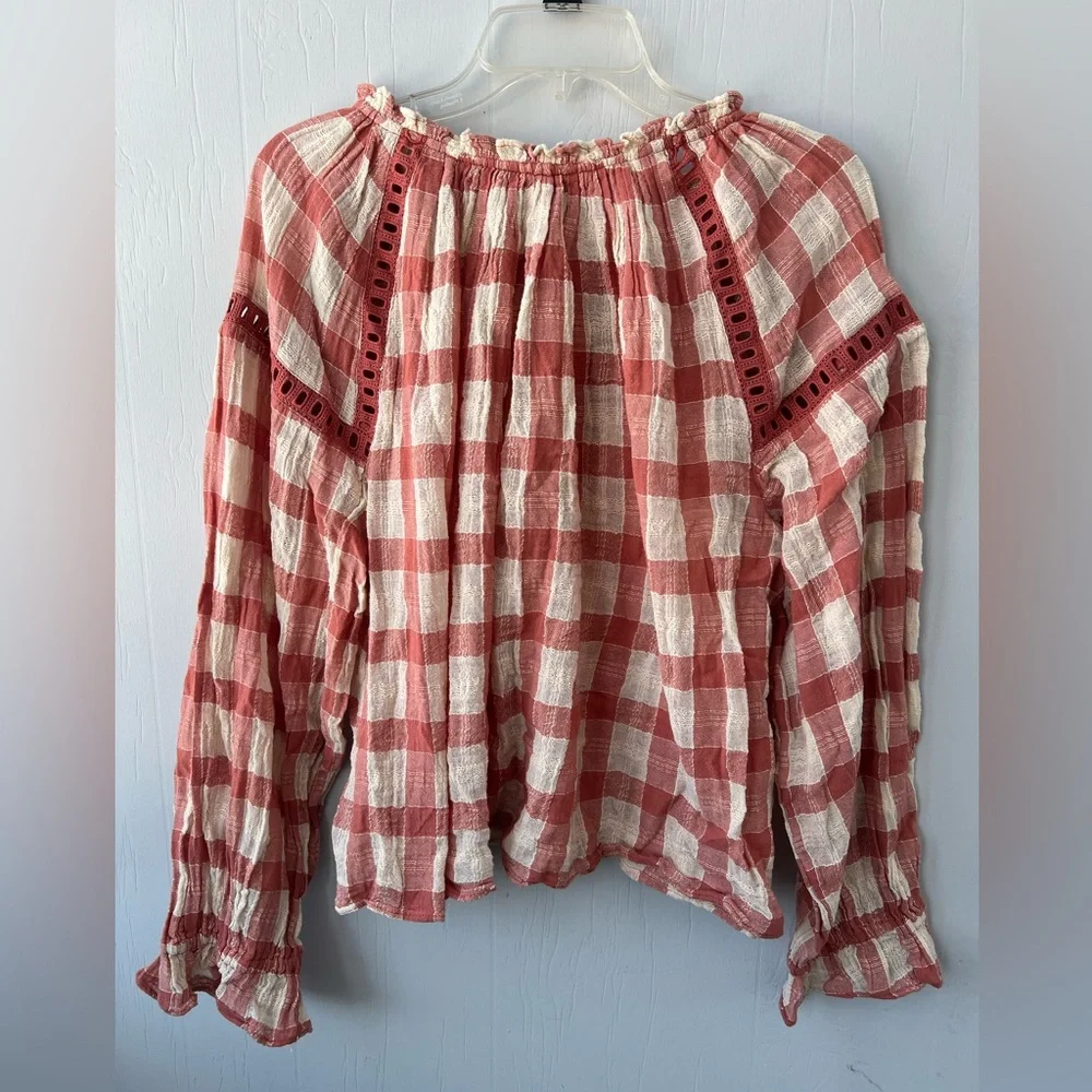 NWT Free People Honey Grove Plaid Top (size S) - Picture 8 of 11